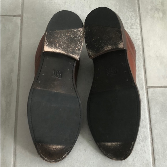 Copper Frye Paul Bal Leather Oxfords - Picture 4 of 7